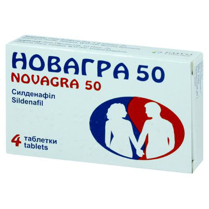 Світлина Новагра 50 таблетки 50 мг №4